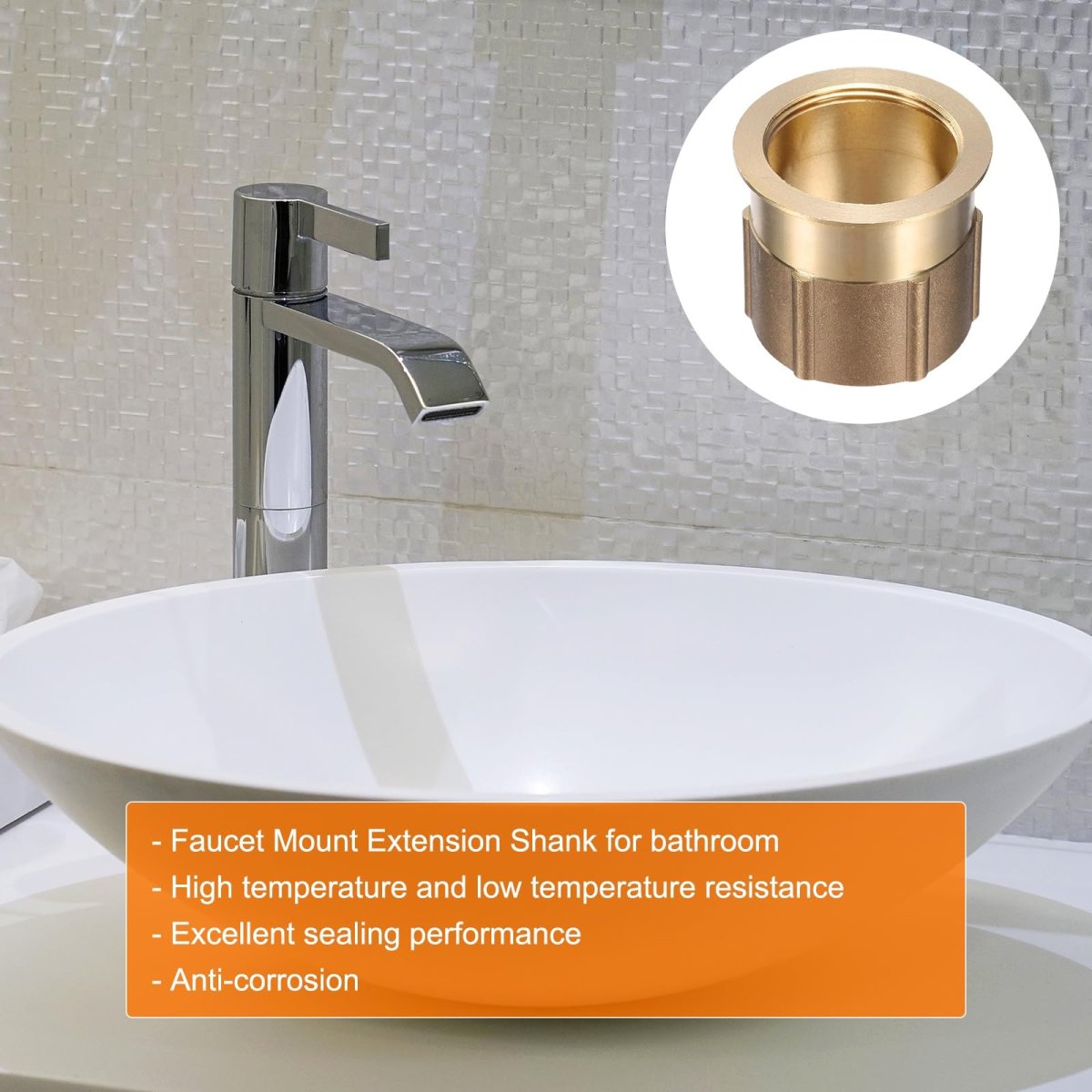 2pcs Faucet Nut Fixed Base Id 18 X H 1 42 Copper Fixing Tap Fastener Assembly For Kitchen And Bathroom
