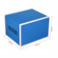 Uxcell Metal Blue Project Junction Box Enclosure Case 210 X 180 140mm 8 27 7 09 5 51inch