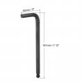Uxcell 3 8 Ball End Hex Key Wrench L Shaped Long Arm Cr-v Repairing Tool Black