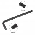 Uxcell 3 8 Ball End Hex Key Wrench L Shaped Long Arm Cr-v Repairing Tool Black