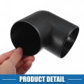 A Absopro Car Air Diesel Heater Duct Warm Ducting Pipe Elbow Outlet Connector 3 54 90mm Od Black