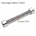 Uxcell Corrugated Stainless Steel Flexible Water Line 3 9inch Long G1 2 Female Threaded Connector With Washer
