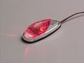 Ks Technologies Led Flush-mount Mini Marker Lights Adhesive Chrome Red 25-9501 