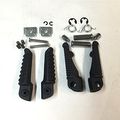 Black Front Rear Foot Pegs Footrest Kit For Kawasaki Zx10r 2004-2011 Zx9r 1998-2011 Zx6r 2003-2011 B0178wno2s 
