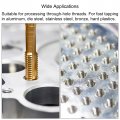 Uxcell M2 5 X 0 45 Spiral Point Thread Tap 2 1mm Drill Bit Set Metric Titanium Plated Cobalt High Speed Steel Machine Screw