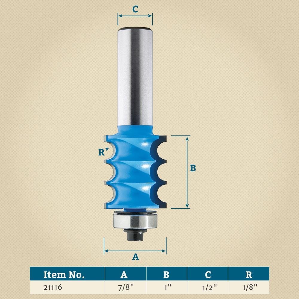 Triple Bead Router Bit