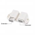 Uxcell Double Touch Catch Magnetic Latch For Cabinet Door Cupboard White 5pcs