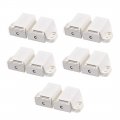 Uxcell Double Touch Catch Magnetic Latch For Cabinet Door Cupboard White 5pcs