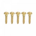 Uxcell Wood Screws M3 5 X 16mm Slotted Round Head Brass Self-tapping Screw 50 Pcs