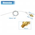 Uxcell 2 Pair Air Tank Drain Valve Plug Fitting 1 4 Npt With 60 Cable For Semi Trucks Haldex Manual Brake Reservoir 12105
