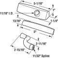 Prime-line Mp24424 Casement Operator Crank Handle With Cover And Undercover Left Hand Brass 1 Kit