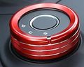 Automotive Multimedia Knob Decorative Ring For Alfa Romeo Giulia Red
