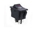 Dpst On Off Illuminated Rocker Switch Red 35amps 12vdc 
