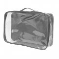 Large Clear Travel Packing Cube See-through Pvc Organizer For Suitcase Multipurpose Pouch W Handle Dress Shirts Pants Cashmere 