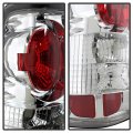Acanii For 1999-2002 Chevy Silverado 1500 99-06 Gmc Sierra Chrome Tail Lights Brake Lamps Driver Passenger Side
