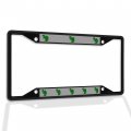 Fastasticdeals Metal Insert License Plate Frame Tyrannosaurus A Weatherproof Car Accessories Black 4 Holes Solid 
