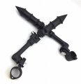 Smt Motorcycle Black Long Angled Adjustable Peg Mounting Kit Bamboo Style Foot Goldwing Vtx1300 Shadow Valkyrie Triumph With
