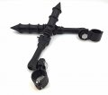 Smt Motorcycle Black Long Angled Adjustable Peg Mounting Kit Bamboo Style Foot Goldwing Vtx1300 Shadow Valkyrie Triumph With