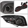 Compatible With Honda Civic Pair Of Bumper Driving Running Led Drl Fog Light Black Bezel Frosted Lens Amber