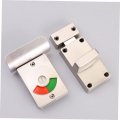 Gadpiparty 4 Sets Bathroom Door Locks Stall Partition Indicator Handle Rv Vacant Occupied Lock Stainless Steel Zinc Alloy