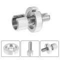 X Autohaux 1 Pcs M8 Brake Clutch Cable Line Adjuster Screw Adjusting Bolt With Slotted For Motorcycle Bike Scooter Aluminum