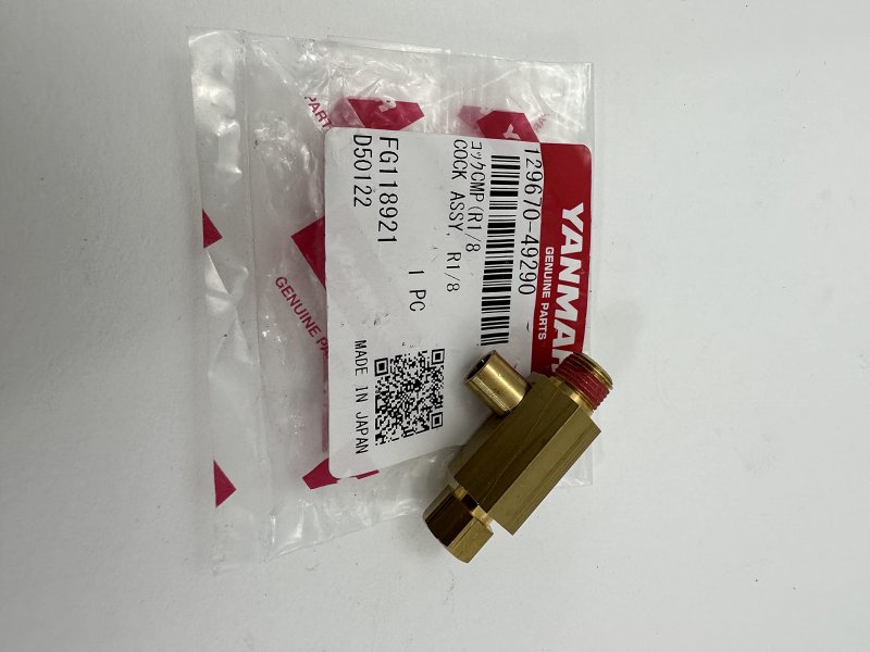 Genuine Yanmar 129670-49290 Cock Assembly R 1 8