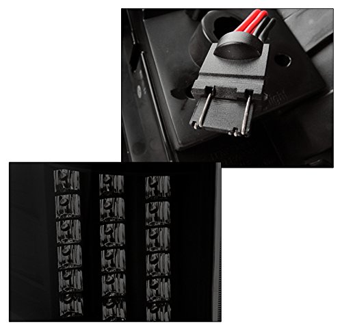 Chevy Silverado Led Altezza Tail Brake Light Lamp Black Smokeset