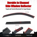 Ikon Motorsports In Channel Window Visors For 2020-2025 Kia Telluride Slim Style Acrylic Smoke Rain Guards Side Wind Deflectors