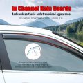 Ikon Motorsports In Channel Window Visors For 2020-2025 Kia Telluride Slim Style Acrylic Smoke Rain Guards Side Wind Deflectors