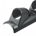 X Autohaux Carbon Fiber Pattern Universal Gauge Mount Pod 52mm Dual Hole Heavy Type Racing Sport Meter Pillar Holder Left