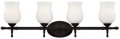 Eurofase 23038-035 Regency 4-light Bathbar Bathroom Light Bulb Oil Rubbed Bronze 