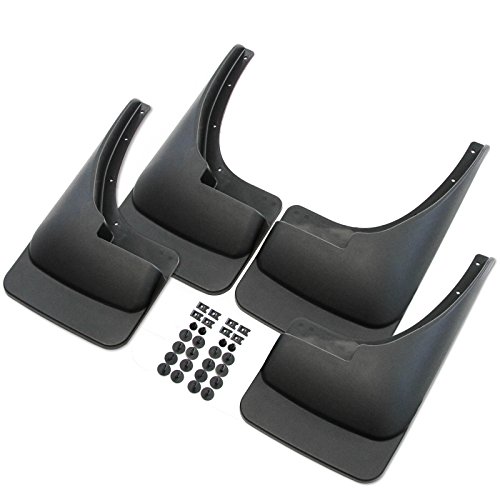 Red Hound Auto Mud Flaps Splash Guards For Dodge Ram 1500 1994-2001 2500 3500 1994-2002 Molded Front Rear 4pc Set