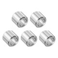 5 Pcs Stainless Steel Spacer 16 Bore X 1 2 Od 3 8 Length Screw Bushing Plain Finish Round Metal For Screws Bolts And Rods 