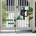 Uxcell 24 Cane Bolt Gate Drop Rod 2pcs Steel Hardware Ground Latch For Wood Fences Pin Holding To The Black