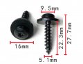 Autobahn88 Torx Drive Trim Screw Compatible With Renault Megane And Laguna Oem 7703017090 Pack Of 10