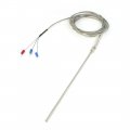 Pt100 Type 400 Degree C Thermocouple Sensor 5 Mm Probe Diameter 