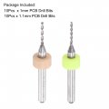 Uxcell Micro Pcb Drill Bit Set 1mm 1 8 3 175mm Shank Tungsten Carbide Cnc Engraving Print Circuit Board Bits Rotary Tool 20pcs