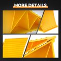 Auto Dynasty 2pcs Wheel Chocks Non-slip Plastic Rv Trailer Chock For Most Tyre Sizes 8 62 X 4 4 17 Yellow