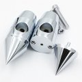 Httmt Mt030-005-1 1 Inch Spike Risers Compatible With V-star 650 Classic Custom Silverado Road Star Chromed