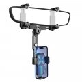 Rearview Mirror Phone Holder For Car 360a Rotatable And Retractable Multifunctional Rear View Four Corners Fixed Anti-shake 