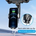 Rearview Mirror Car Phone Mount 360 Degrees Rotatable And Retractable Anti Shake Holder For Samsung Iphone Sony Smartphones