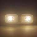 5 Rv Led 12v Fixture Double Dome Pancake Light 3200k Warm White Camper Trailer Marine 
