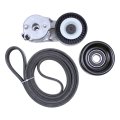 Serpentine Drive Belt Tensioner Pulley Kit For Jeep Wrangler 2000-2006 Grand Cherokee 1999-2004