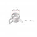 Uxcell Spring Band Type Clamp 9mm Inner Dia Fit 9 5-10 2mm Od Hose Fuel Line Silicone Tube Clips Silver Manganese Steel 20pcs