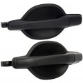Door Handles Exterior Rear Driver Left Passenger Right Side Replacement Fit For 2004-2011 Mitsubishi Endeavor Texture Black 