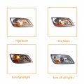 Everesthd Headlight Assembly Heavy Duty Truck Headlamp Fits For Hino Conventional 2006-2019 Included All Bulbs Right Passenger