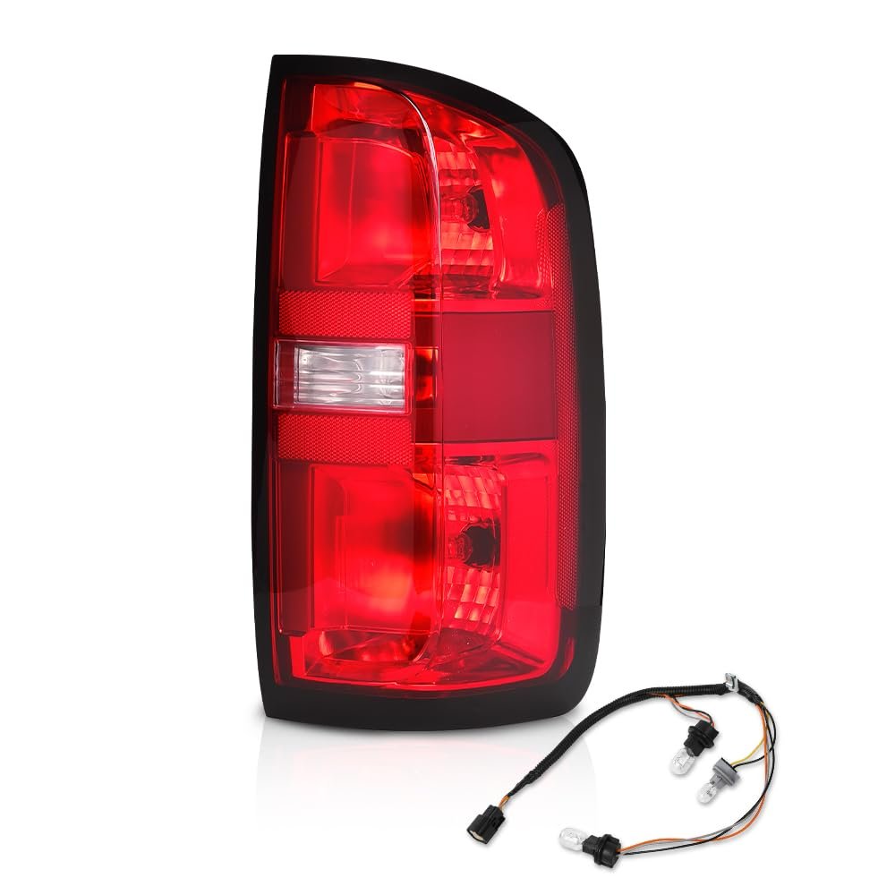 Tail Light Assembly Right Passenger Side For Chevy Colorado 2015 2022 Fits 4 Door Crew Cab And Extended Includes Bulbs Red Lens