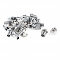 20 Pieces Silver Tone Metal 3mm Led Bezel Panel Display Mount Holder 