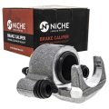 Niche Front Left Brake Rotor Caliper Pad Kit For Polaris Ace 570 Sp