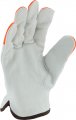 West Chester 995kot Select Grain Cowhide Driver Gloves Pack Of 12 Small Safety With Keystone Thumb Slip-on Hi-vis Green Finger 